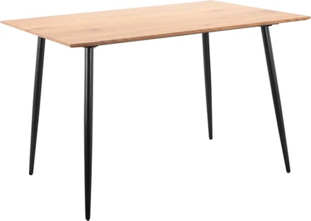 Monza-Eettafel - 120 cm - Eiken/Zwart