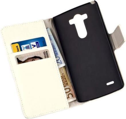 HC Book LG G3 S / G3 Mini Book Case Cover Hoes Wit