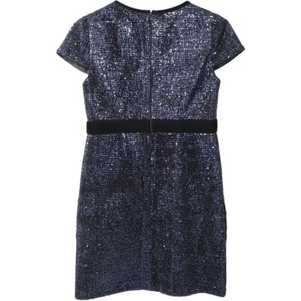 Maje Glanzende Mini Jurk in Marineblauwe Pailletten