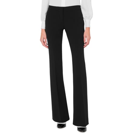 Moschino Flare Crepe Trousers Black Größe: 42 | Stoffhosen Outlet | Damen | Schwarz