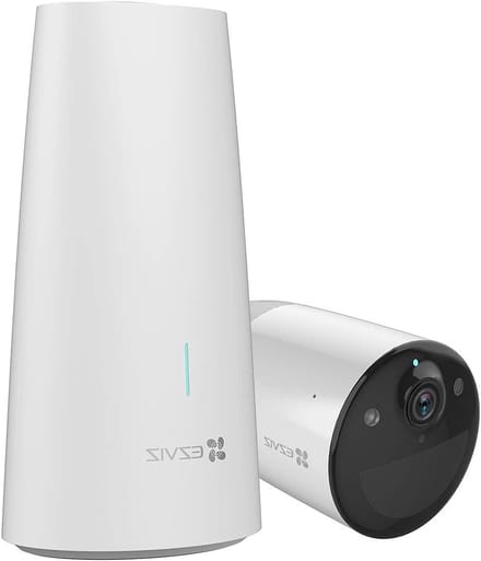 Bewakingscamera set - Draadloze camera - Huis beveiligen - Kleuren nachtzicht - 2K resolutie - Wit