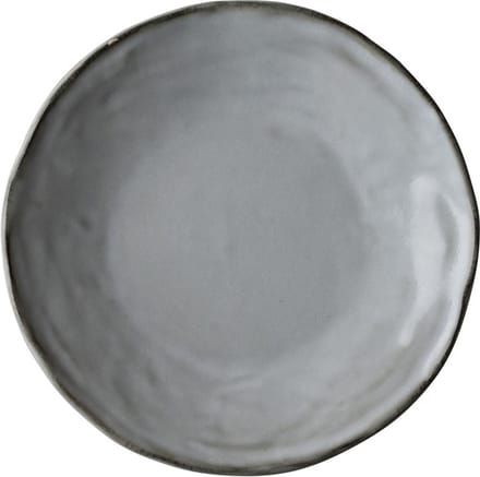 Dutch Rose Organic Borden - Ø 17cm - Stoneware Handgemaakt - Licht Grijs