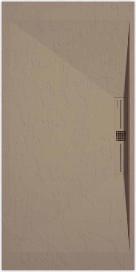 Sanifun douchebak Stone Side Moka Slate 1600 x 900 P