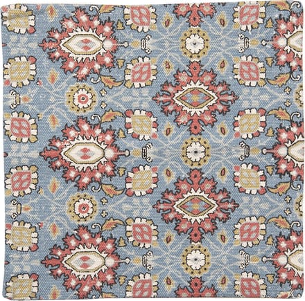 Clayre & Eef Kussenhoes 50x50 cm Blauw Rood Katoen