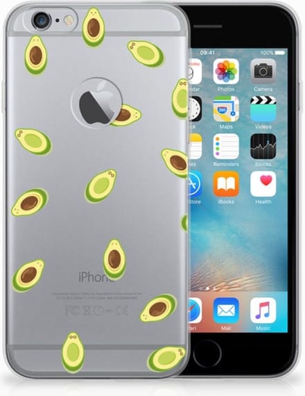 TPU Hoesje voor Apple iPhone 6 Plus | 6s Plus Siliconen Case Avocado