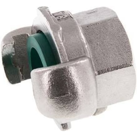 RVS DN 20 DIN 3489 compressor klauwkoppeling Rp 3/4 inch Binnendraad - CL42-20-F-SF-034