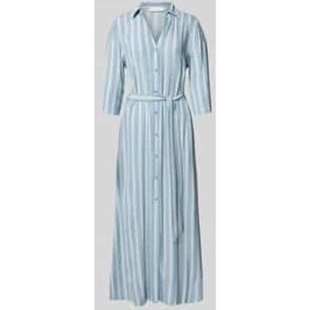 Soepele maxi-jurk van pure viscose, model 'FLORA'