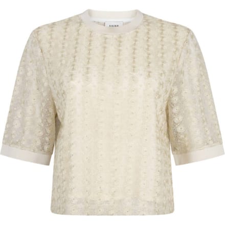 AAIKO Julice Ny 521 Tops & T-shirts Dames - Shirt - Creme - Maat M