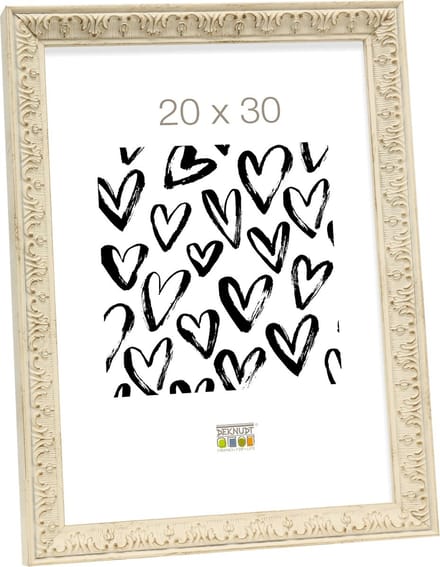 Deknudt Frames fotolijst S95MF1 - gebroken wit - barokstijl - 20x30 cm