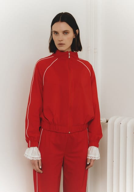 Vaya pants technical jersey | Red - Red / M