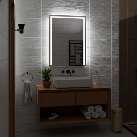 Ronde Badkamerspiegel met Instelbare LED Verlichting - Heldere Reflectie en Mooie Sfeerverlichting