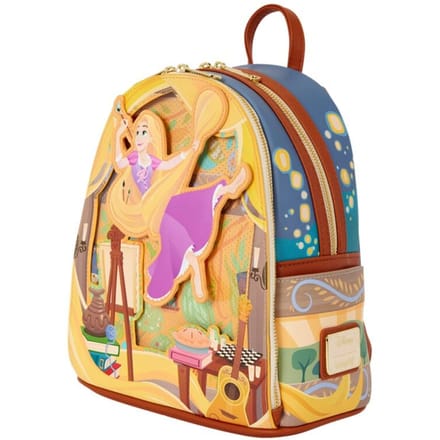 Disney Tangled Rapunzel Glow Pin Trader Loungefly Mini Backpack - Disney Prinses / Princess princes Rugzak