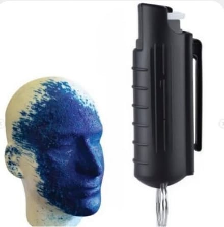 Zelfverdedigings-Marker Spray 20ml -De Blauwe Smurf spray - Criminal Identifier - broekzak formaat