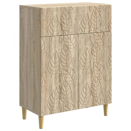 vidaXL - Dressoir - Sonoma - Eiken - 66 - x - 34,5 - x - 90 - cm - Bewerkt - hout