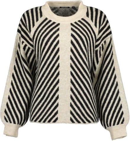 Blue Seven dames - Trui 248022 beige print maat 42