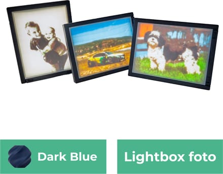 Lightbox foto - Donker blauw