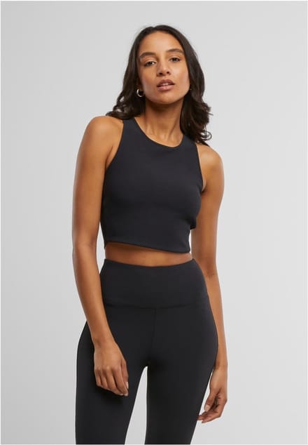 Urban Classics - Rib Sport top - M - Zwart