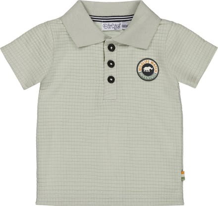 Dirkje R-JUNGLE Jongens Poloshirt - Light green - Maat 62