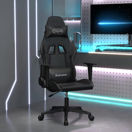vidaXL - Gamestoel - kunstleer - zwart