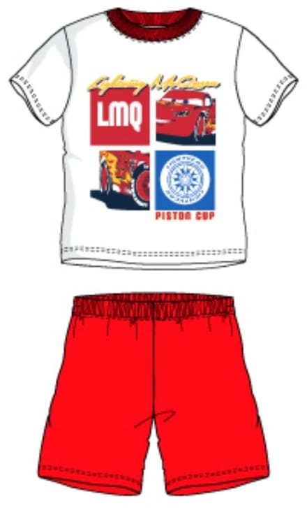 Disney Cars Pyjama Rood/wit Katoen Maat 110