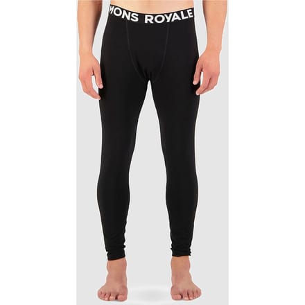Mons Royale Cascade Merino Base Layer, thermobroek, heren, zwart