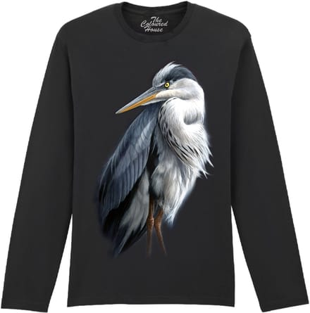 Vogel Reiger Heron The Coloured House Longsleeve T-shirt M