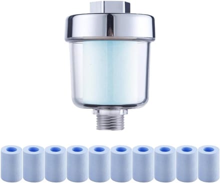 TIM® Douche Filter - Waterfilter - Douchekop Filter - Zilver - 23cm x 13cm x 8cm