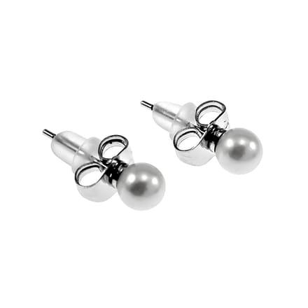 5mm Parel Oorbellen Dames - Gerhodineerd - Oorknopjes XUPING