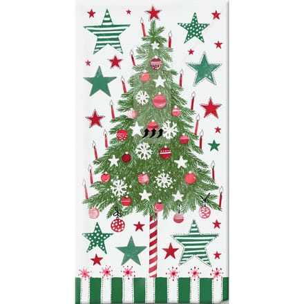 Papieren zakdoekjes "Decorated Tree"