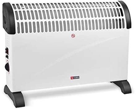 Elektrische Radiator - Mobiele Convector - Ruimte Verwarmen - Met 24-uurs Timer - Tot 25 m² - Wit