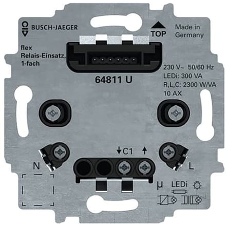 ABB Busch Flex Relais Basis Enkele Kanaal - 2CKA006800A3041
