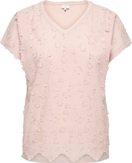 ONLY CARMAKOMA CARLULU S/S V-NECK TOP BOX JRS maat S=42/44