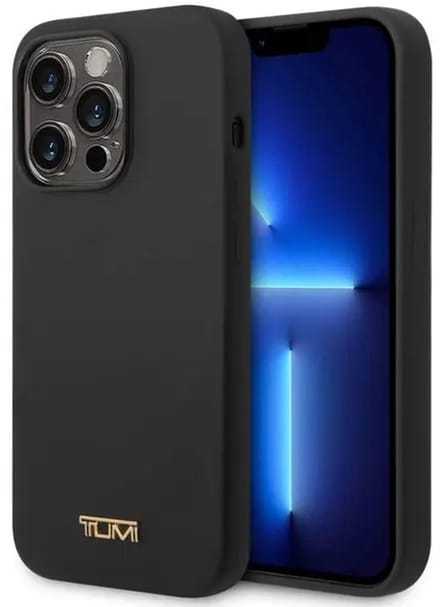 Tumi Back cover - Geschikt voor iPhone 14 Pro Max - Zwart - Slank en schokabsorberend design