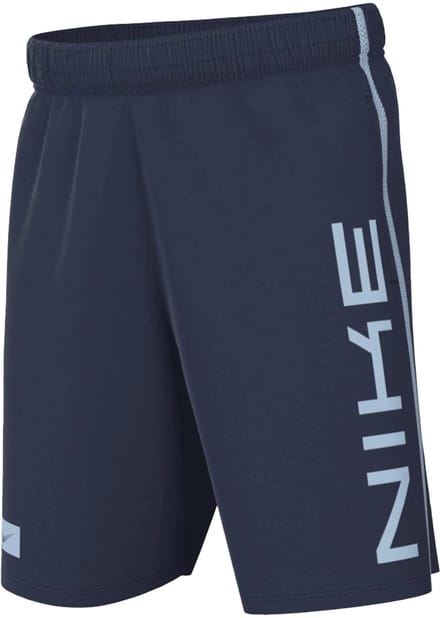 Nike multi dri-fit fleeceshorts kids in de kleur marine.
