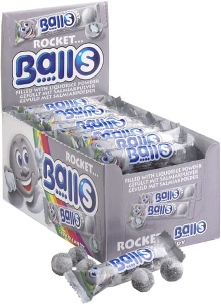 Astra Sweets | Rocket Balls | Salmiak | 5-pack