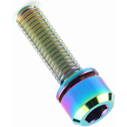 Titaniumlegering Fiets Titanium Conische Kopbout Schroef Met Ringen Voor Mountainbike M5x16