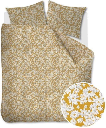 Ariadne at Home Tiny Florals dekbedovertrek - Tweepersoons - 200x200/220 - Oker