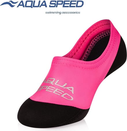 Aqua Speed Zwemsokken - Watersokken Kinderen - Roze / Zwart 24/25
