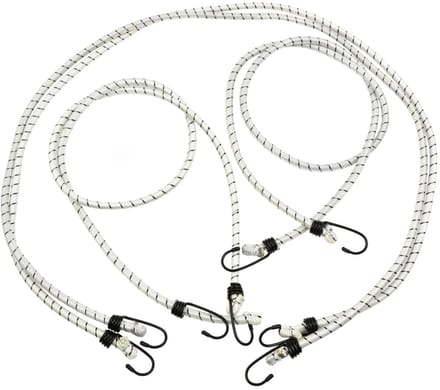 GEKO Transporttouw - Duurzaam Rubber - 150 cm - Set van 4 - Wit