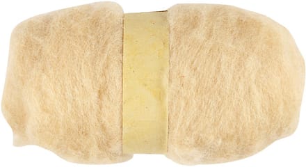 Gekaarde Wol, licht beige, 100 gr/ 1 bol