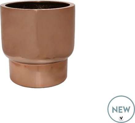 Bloempot Roskilde | Small | Copper - koper | Ø37xH40cm