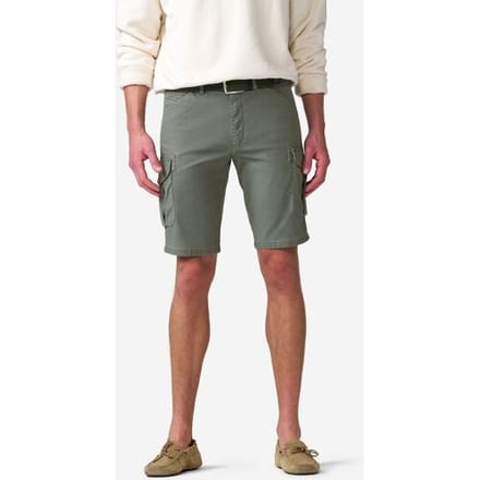 Meyer Bermuda Orlando Cargo Solid Color Organic Cotton Subtle Stretch Olive / male