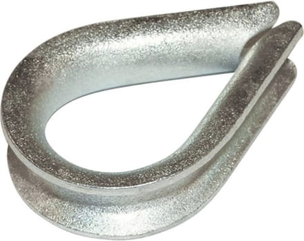 touwkousen 5mm verzinkt 4 stuks