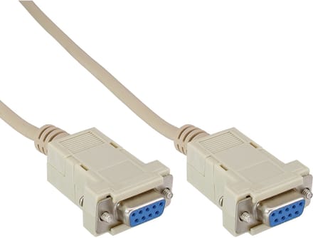 Seriële RS232 null modemkabel 9-pins SUB-D (v) - 9-pins SUB-D (v) - 2 meter