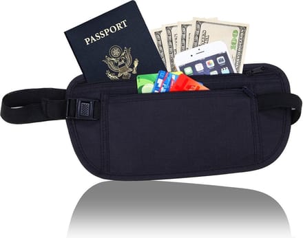 Moneybelt - Heuptasje - Reisportemonnee - Zwart