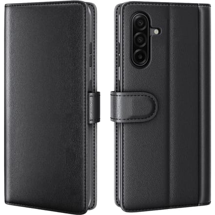 Amorus Samsung Galaxy A37 Real Leather Wallet Hoesje Zwart