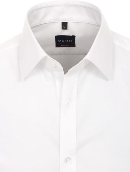 Venti Overhemd Wit Body Fit Kent Kraag 001420-000 - M