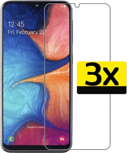 Screenprotector - Geschikt voor Samsung Galaxy A20e - 3 Stuks - Extra Sterk - Beschermglas - Gehard Glas - Tempered Glass - Screen Protector