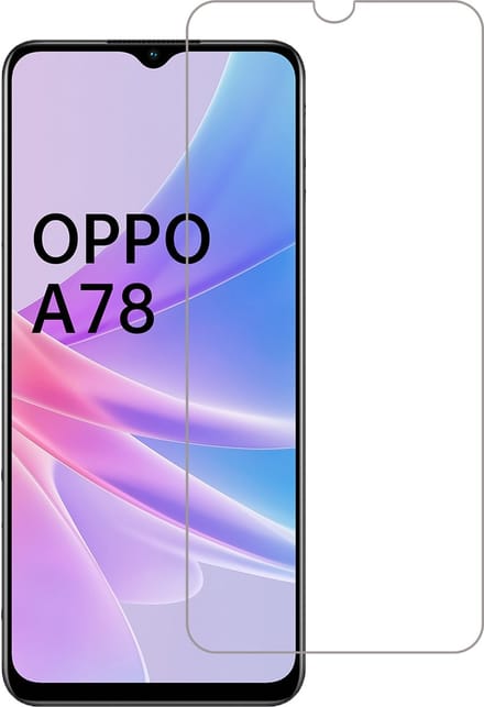 Screenprotector - Geschikt voor OPPO A78 5G - Extra Sterk - Beschermglas - Gehard Glas - Tempered Glass - Screen Protector