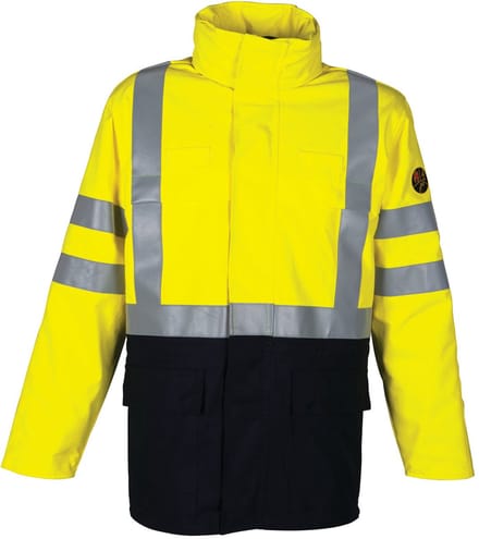 HAVEP Parka ZM Multi Protector 40001 - Dark Navy/Fluo Geel - 5XL